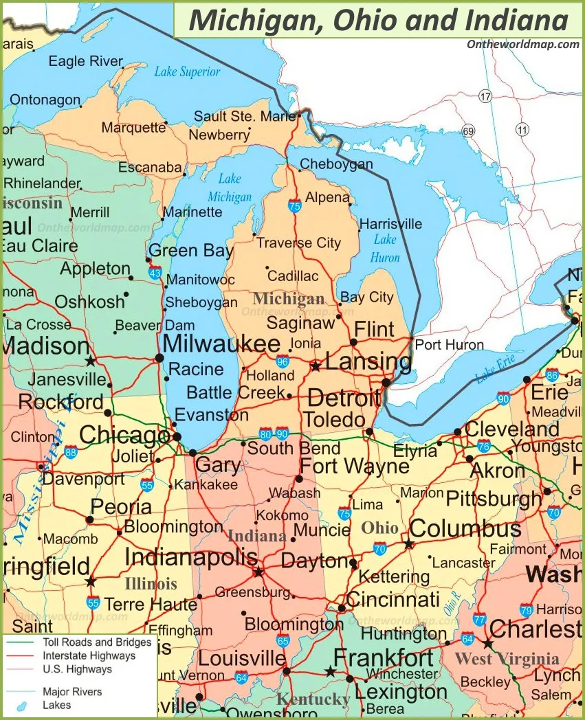 Indiana-Ohio border